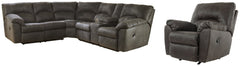 Tambo 2-Piece Sectional with Recliner - furniture place usa