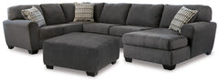 Ambee 3-Piece Sectional with Ottoman - PKG010935 - furniture place usa