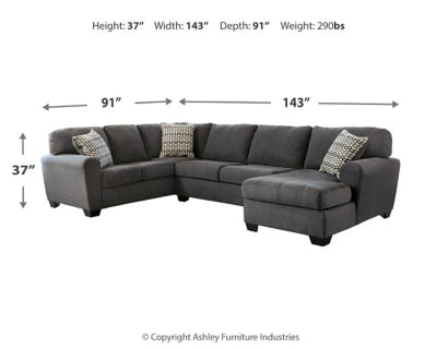 Ambee 3-Piece Sectional with Chaise - 28620S2 - furniture place usa