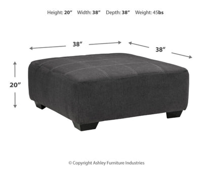 Ambee Oversized Accent Ottoman - furniture place usa