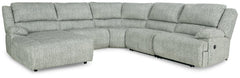 McClelland 5-Piece Reclining Sectional with Chaise - 29302S5 - furniture place usa