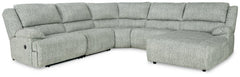 McClelland 5-Piece Reclining Sectional with Chaise - 29302S7 - furniture place usa