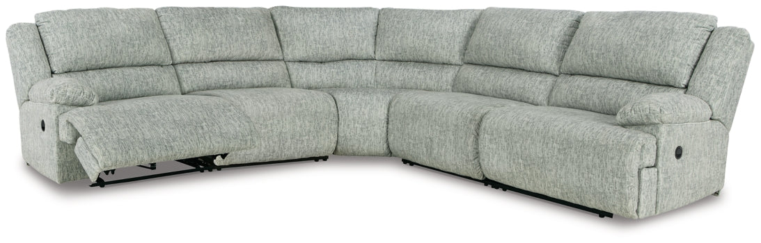 McClelland 5-Piece Reclining Sectional - furniture place usa