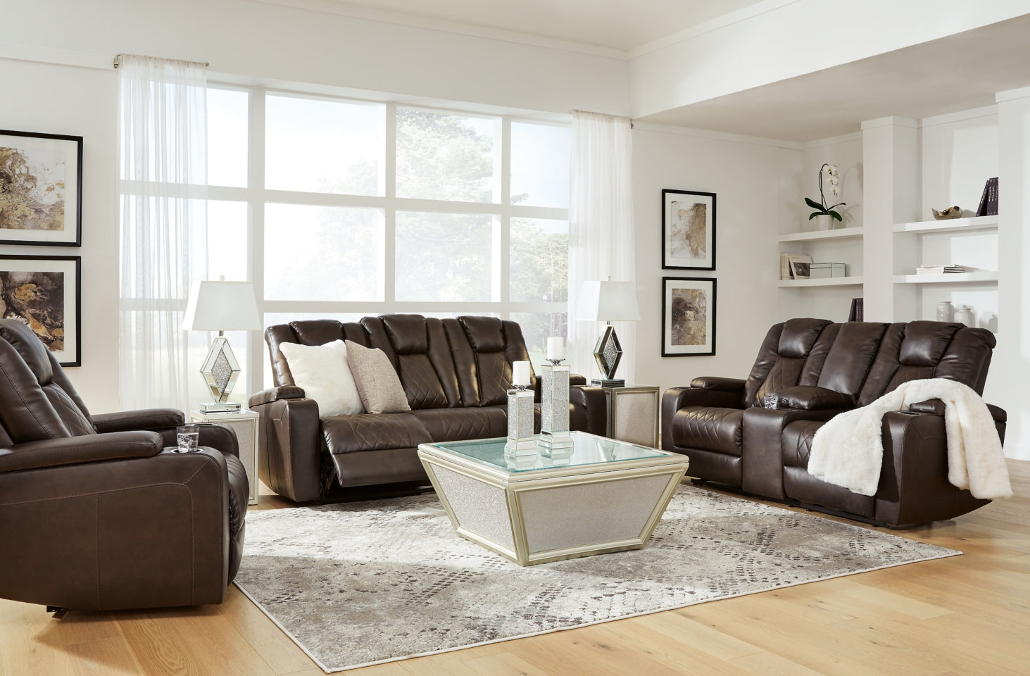 Mancin Sofa, Loveseat and Recliner - furniture place usa