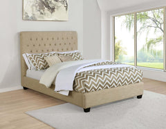 Chloe Beige California King Bed - furniture place usa