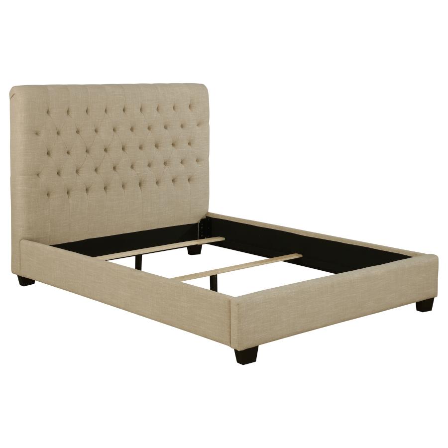 Chloe Beige California King Bed - furniture place usa