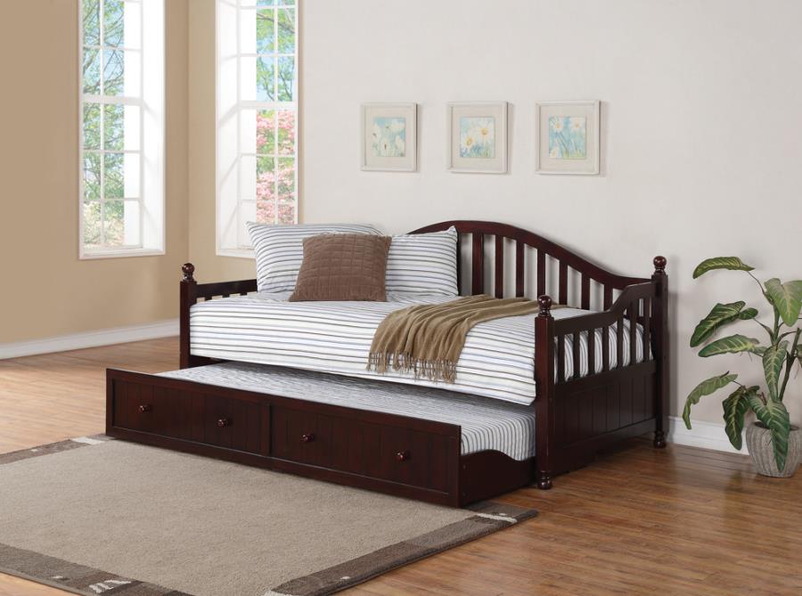 Dan Ryan Brown Twin Daybed W/ Trundle - furniture place usa