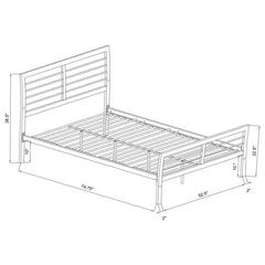 Cooper Silver Full Bed - furniture place usa