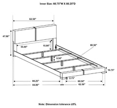 Conner Black Queen Bed - furniture place usa