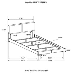 Conner Brown Full Bed - furniture place usa