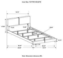 Conner Brown Eastern King Bed - furniture place usa