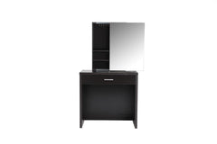 Harvey Brown Vanity Table & Mirror - furniture place usa