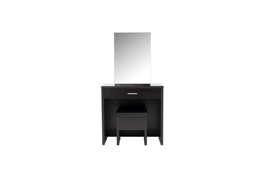 Harvey Brown Vanity Table & Mirror - furniture place usa