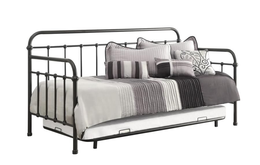 Livingston Brown Twin Daybed W/ Trundle - furniture place usa