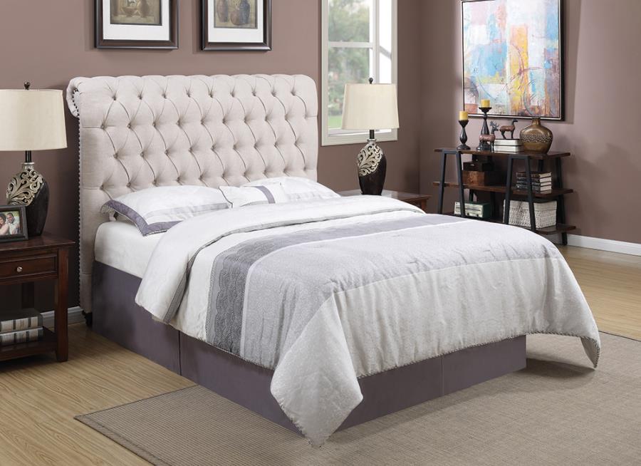 Devon Beige California King Headboard - furniture place usa