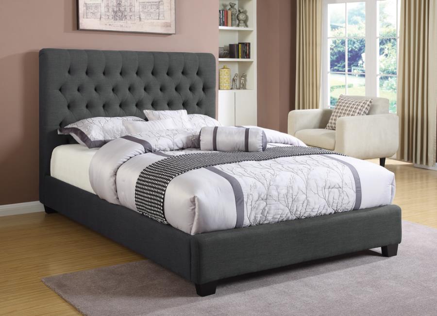 Chloe Grey Full Bed - furniture place usa