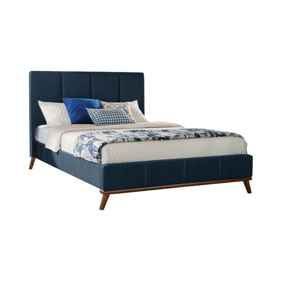 Charity Blue Eastern King Bed - furniture place usa