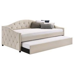 Sadie Beige Twin Daybed W/ Trundle - furniture place usa