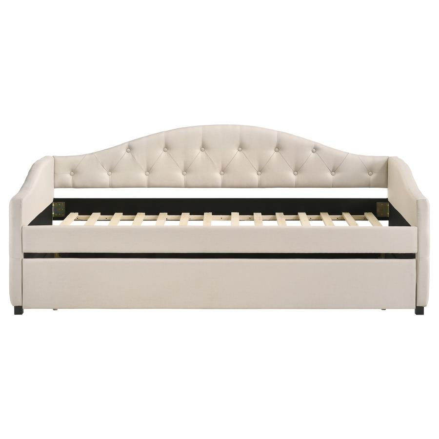 Sadie Beige Twin Daybed W/ Trundle - furniture place usa