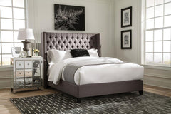 Bancroft Grey Eastern King Bed - furniture place usa