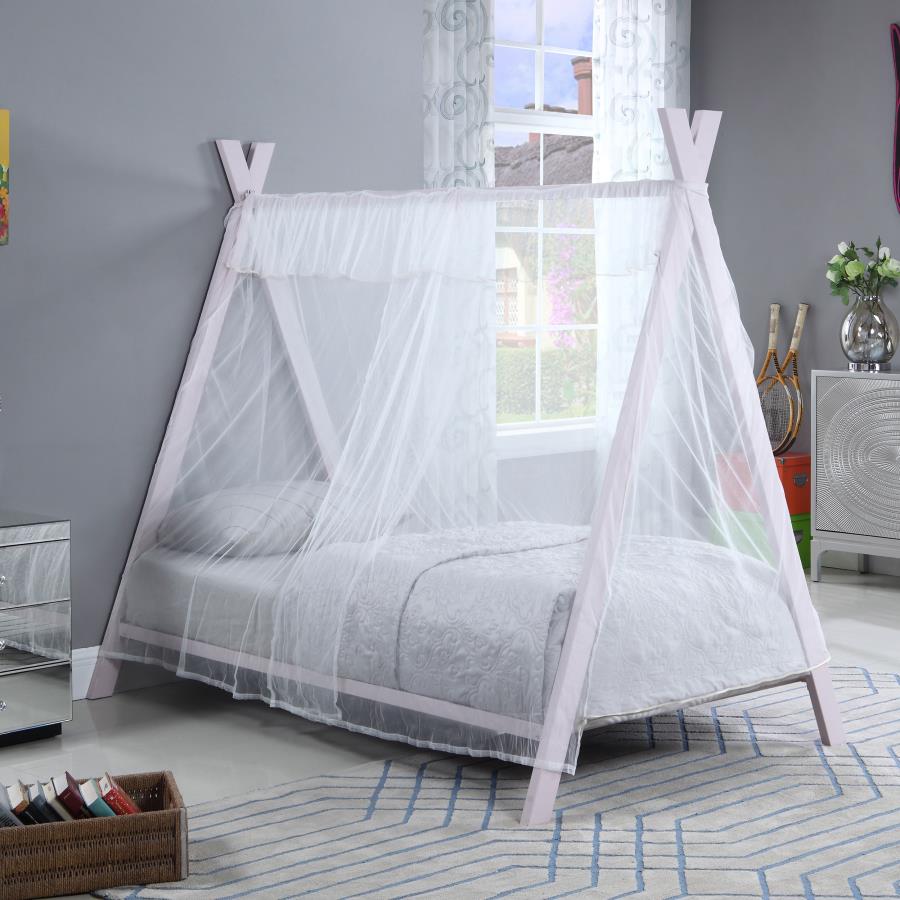 Fultonville Pink Twin Tent Bed - furniture place usa