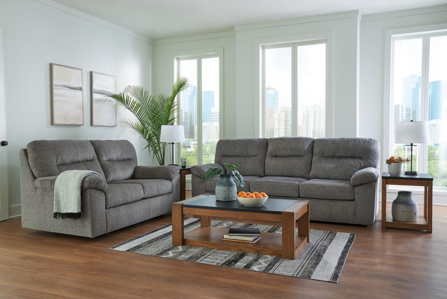 Bindura Sofa and Loveseat - furniture place usa