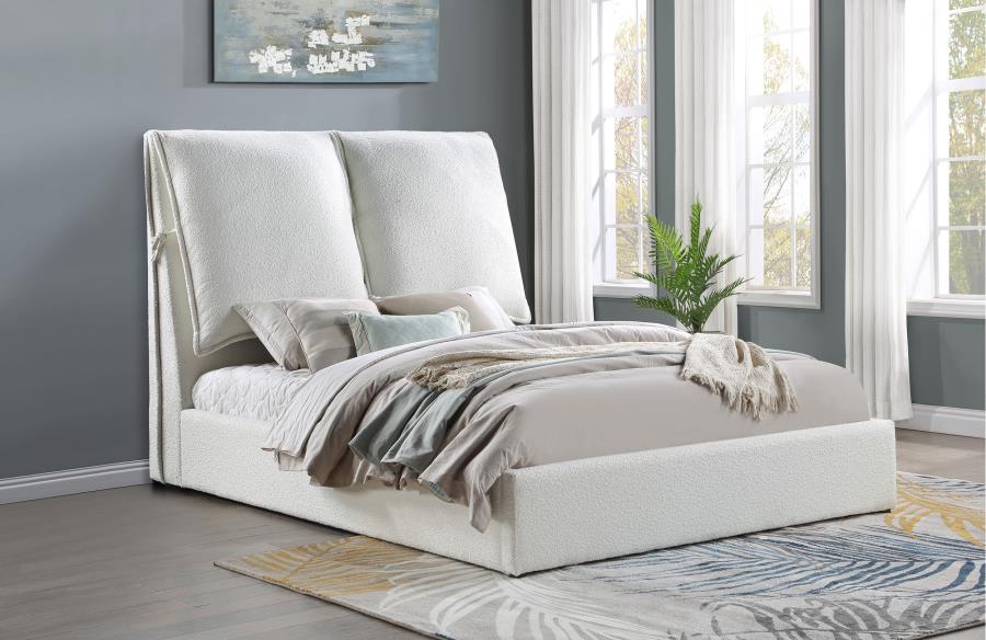 Gwendoline White Eastern King Bed - furniture place usa