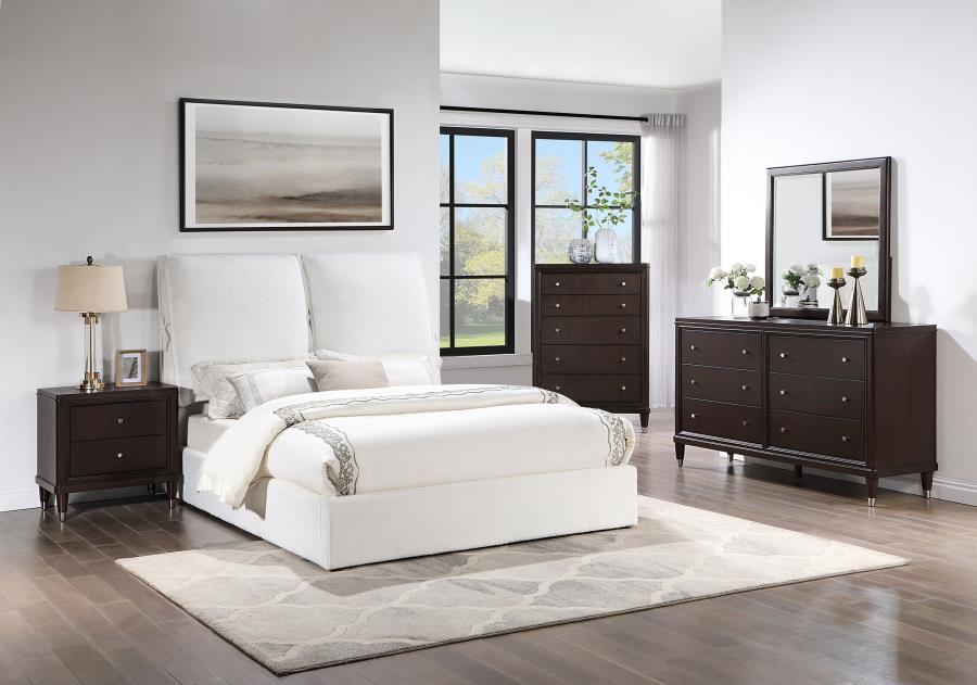 Gwendoline White Queen Bed - furniture place usa