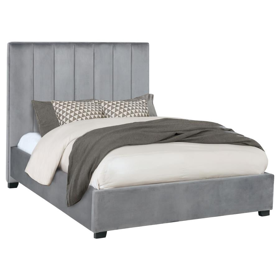 Arles Grey Eastern King Bed - furniture place usa