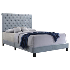 Warner Blue Eastern King Bed - furniture place usa