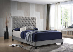 Warner Grey Eastern King Bed - furniture place usa
