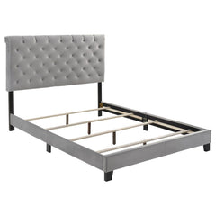 Warner Grey Eastern King Bed - furniture place usa