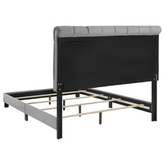 Warner Grey Eastern King Bed - furniture place usa