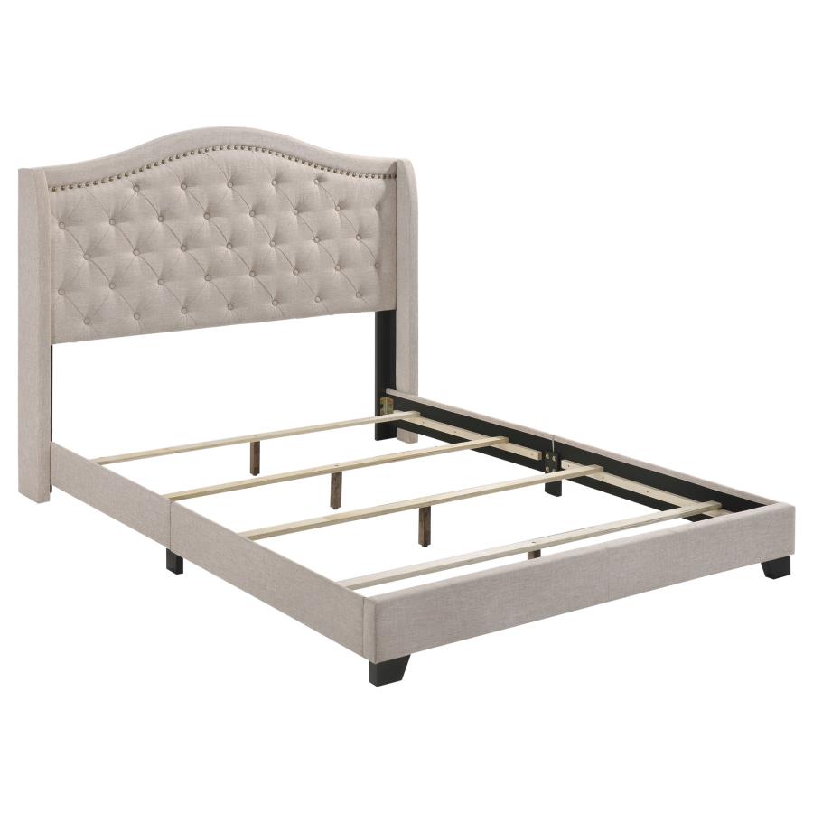 Sonoma Beige Queen Bed - furniture place usa