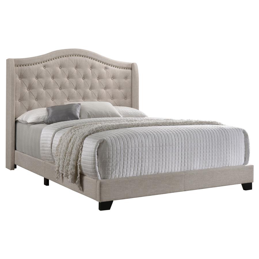 Sonoma Beige Queen Bed - furniture place usa