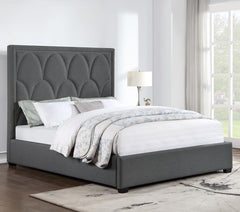 Bowfield Grey Queen Bed - furniture place usa