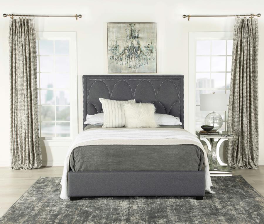 Bowfield Grey Queen Bed - furniture place usa