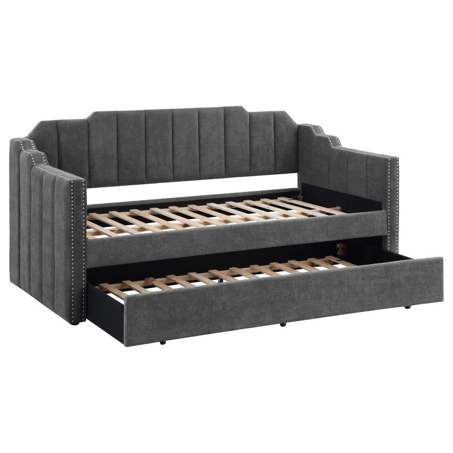 Kingston Grey Twin Daybed W/ Trundle - furniture place usa