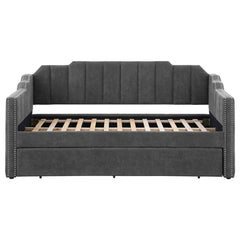 Kingston Grey Twin Daybed W/ Trundle - furniture place usa