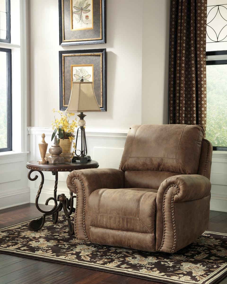 Larkinhurst Sofa and Loveseat with Recliner - furniture place usa