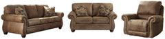 Larkinhurst Sofa and Loveseat with Recliner - furniture place usa