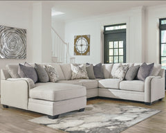 Dellara 4-Piece Sectional with Ottoman - PKG001115 - furniture place usa