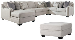 Dellara 5-Piece Sectional with Ottoman - PKG001117 - furniture place usa