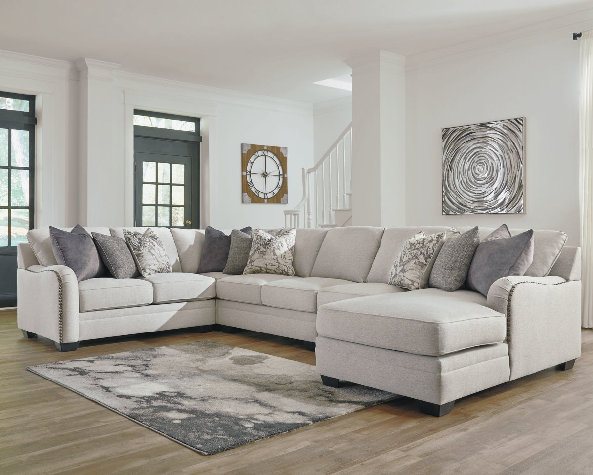 Dellara 5-Piece Sectional with Ottoman - PKG001118 - furniture place usa