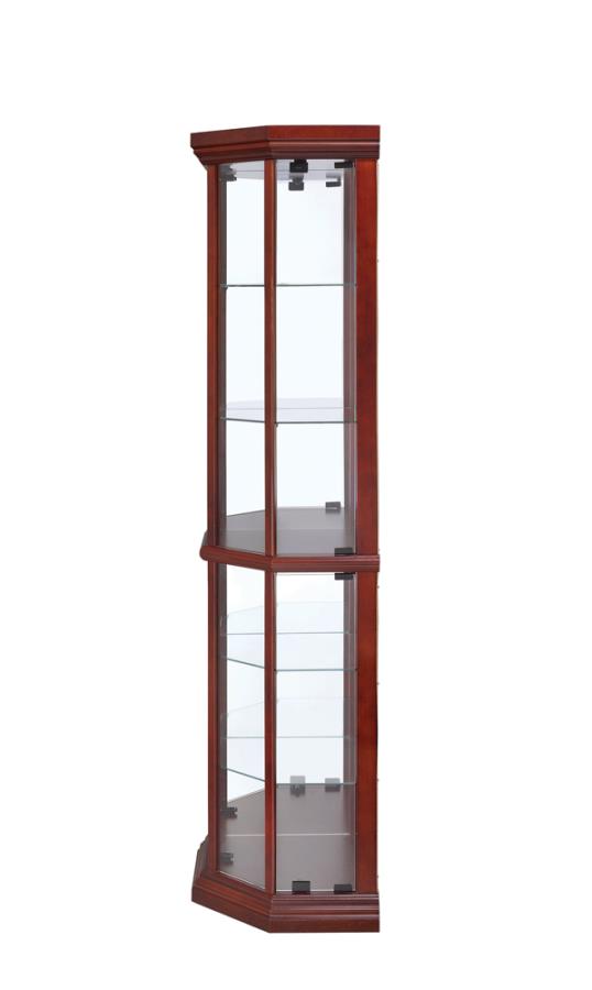 Appledale Brown Curio Cabinet - furniture place usa