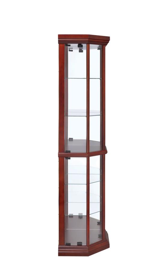 Appledale Brown Curio Cabinet - furniture place usa