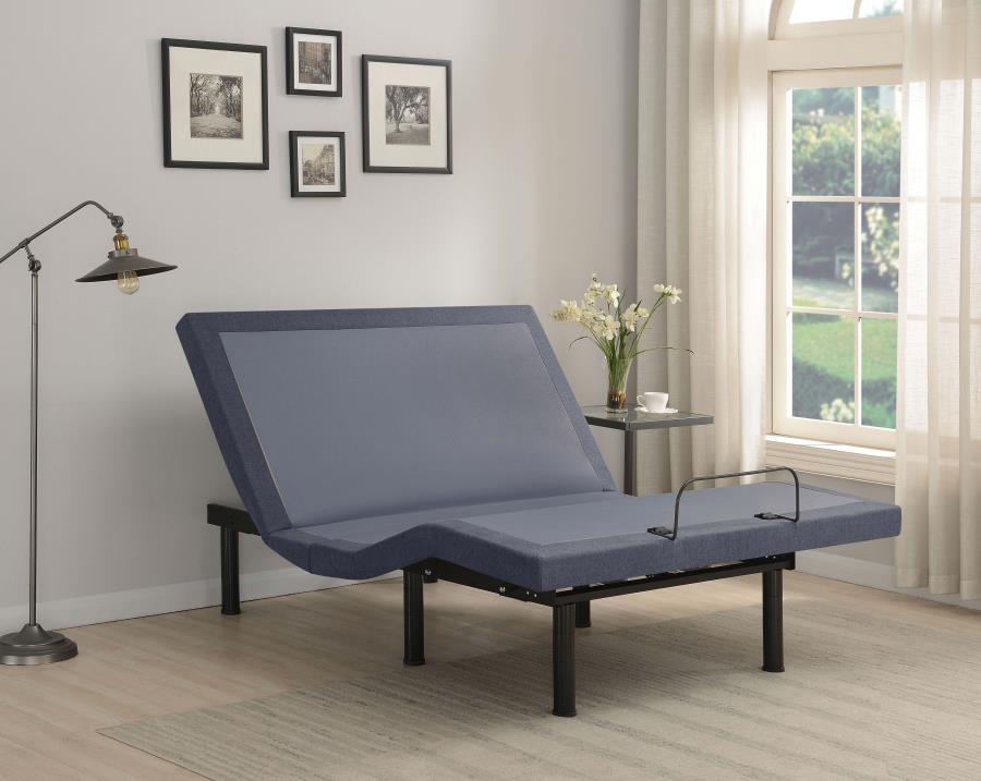 Clara Grey Eastern King Adjustable Bed Base - furniture place usa