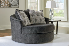 Biddeford Oversized Swivel Accent Chair - furniture place usa