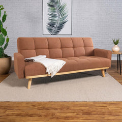 Kourtney Orange Sofa Bed - furniture place usa