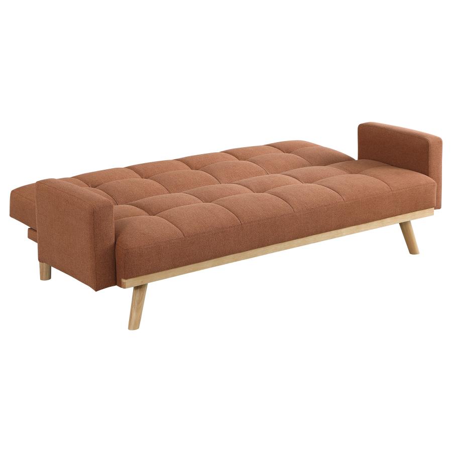 Kourtney Orange Sofa Bed - furniture place usa